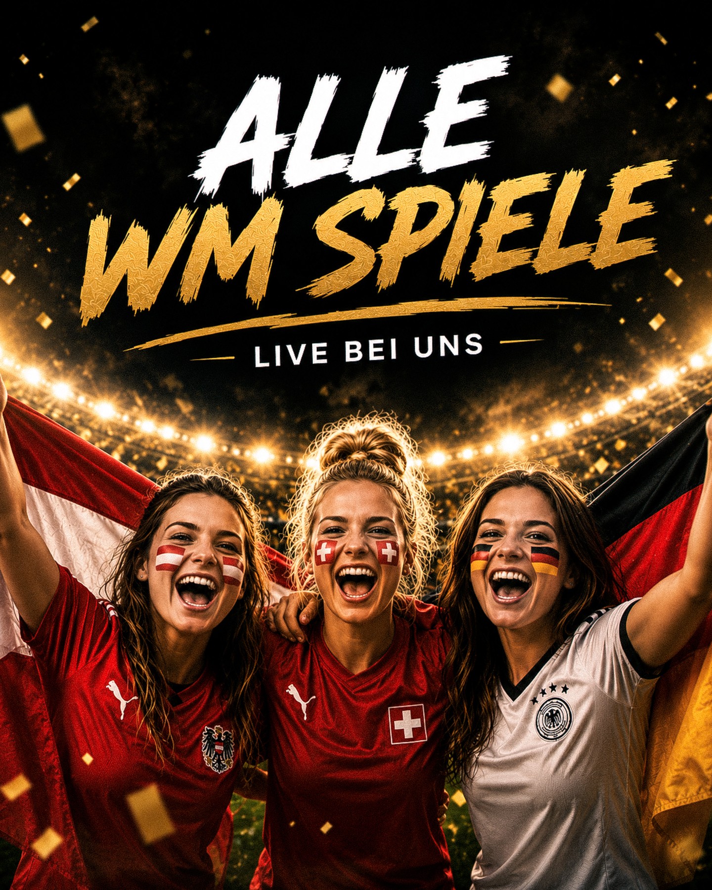 ⚽ WM-Fieber im Casino Schaanwald!

Alle WM-Spiele live bei uns erleben

📍 Gemütlich im Restaurant im 1. OG
📍 Oder...