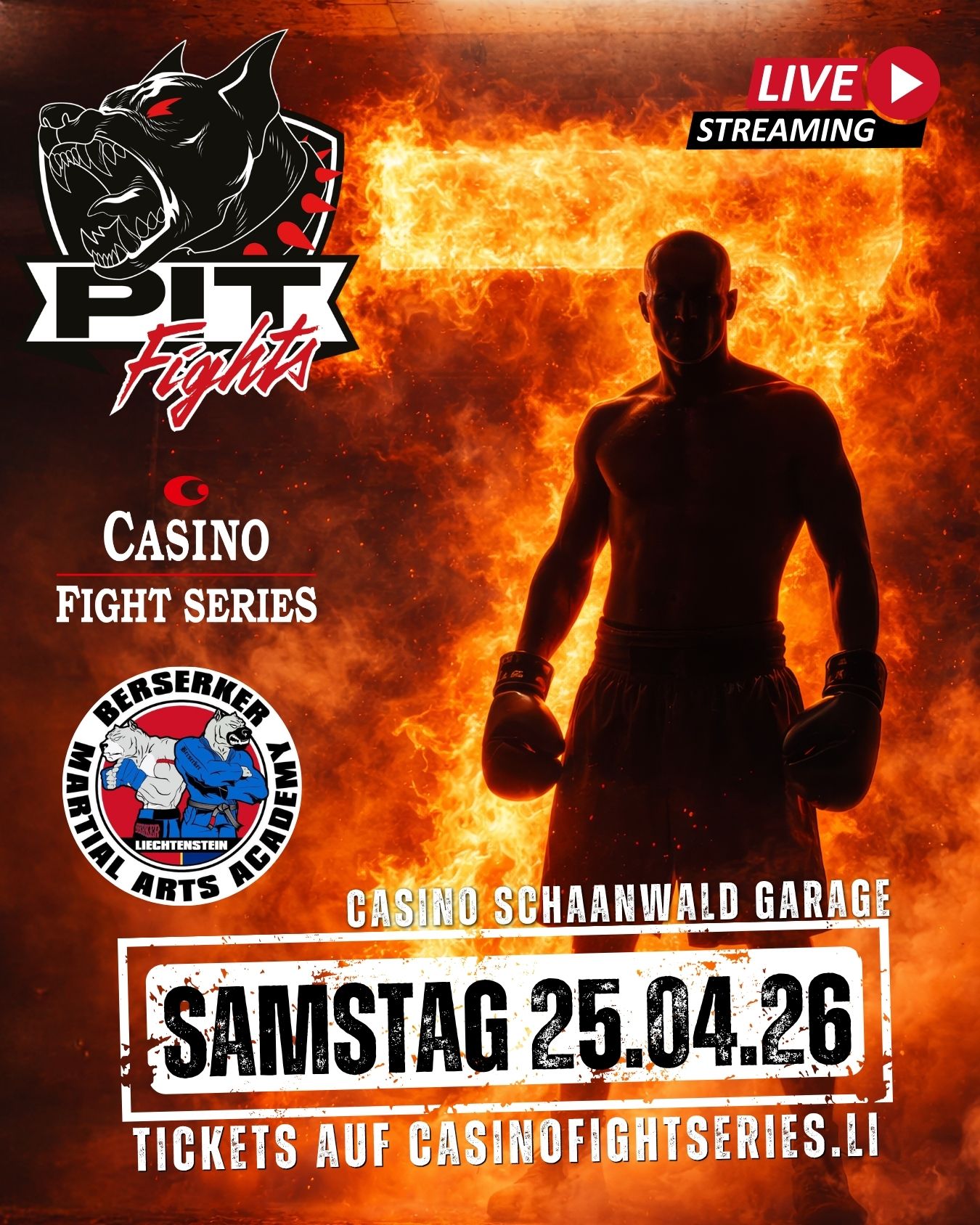 Die 7. Casino Fight Series – härter, größer und spektakulärer als je zuvor. 

Am Samstag, 25. April 2026 wird die Bühne...